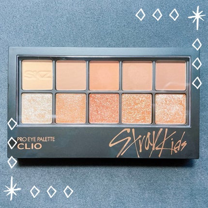 straykids限定カラープロアイパレット/CLIO/アイシャドウパレットを使ったクチコミ(1枚目)
