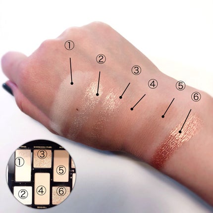 ボーン ディス ウェイ ザ ナチュラル ヌード アイシャドウ パレット/Too Faced/アイシャドウパレットを使ったクチコミ(2枚目)