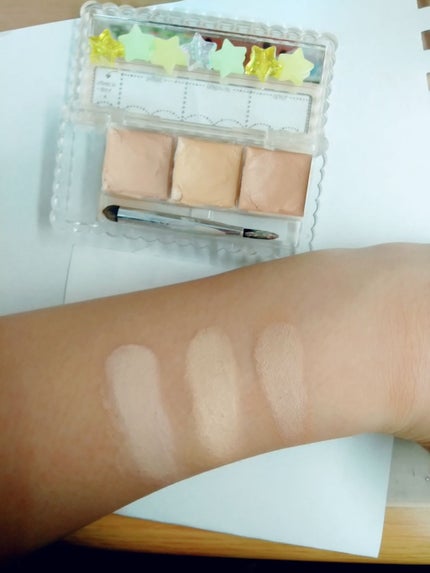 カラーミキシングコンシーラー/キャンメイク/パレットコンシーラーを使ったクチコミ(2枚目)