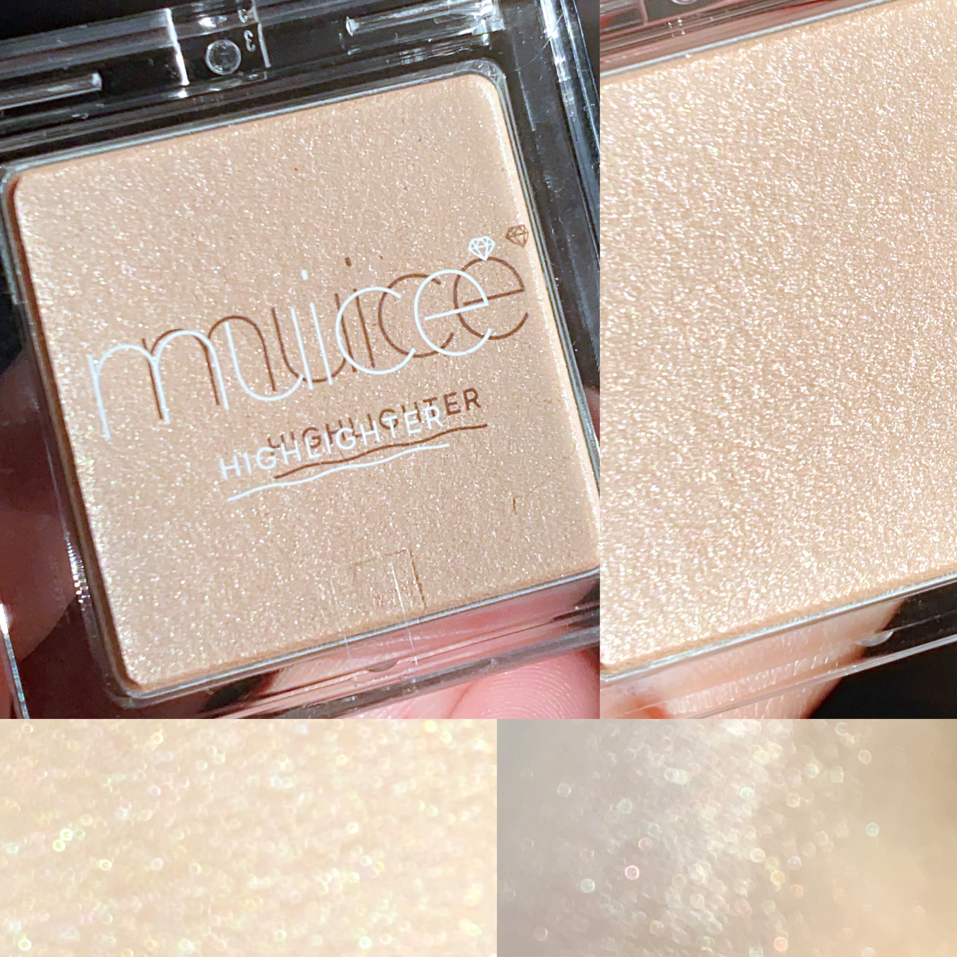 うるみハイライター 03 スハダベージュ/muice/パウダーハイライトを使ったクチコミ（1枚目）