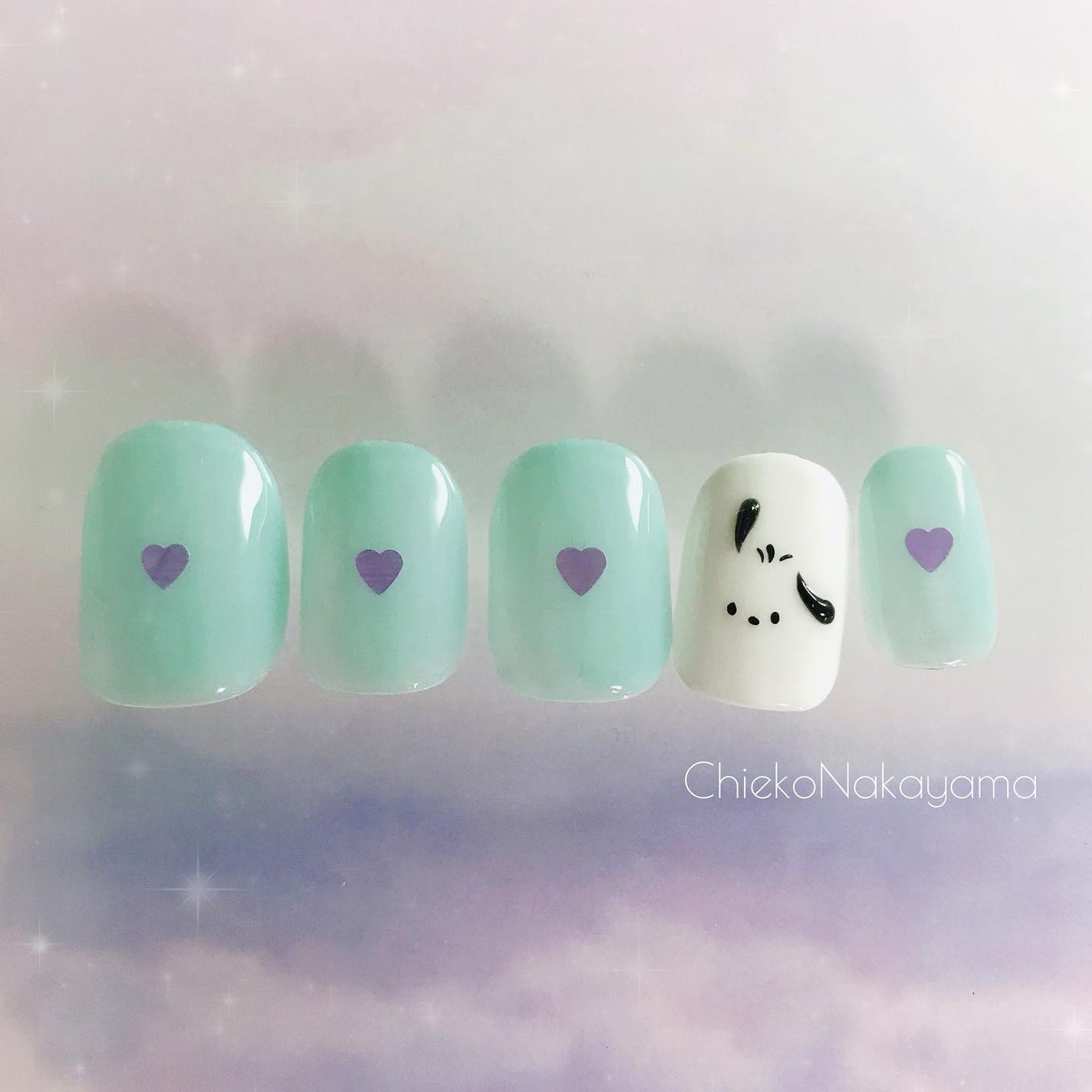 なかやまちえこ on LIPS 「ぽちゃ♡1日1ネイル製作365日チャレンジ中!⠀16日め。⠀⠀..」(1枚目)