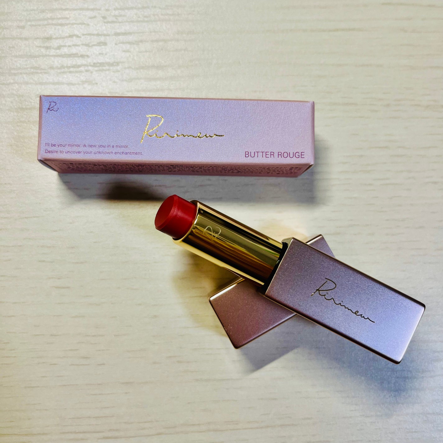 リリミュウ バタールージュ/Ririmew/口紅を使ったクチコミ(2枚目)