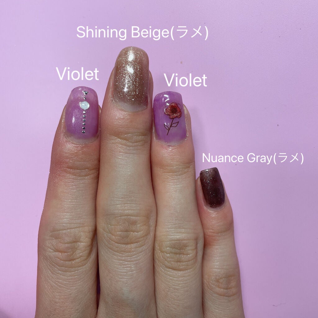 ジェルネイル(ライト対応)/セリア/ジェルネイルを使ったクチコミ(3枚目)