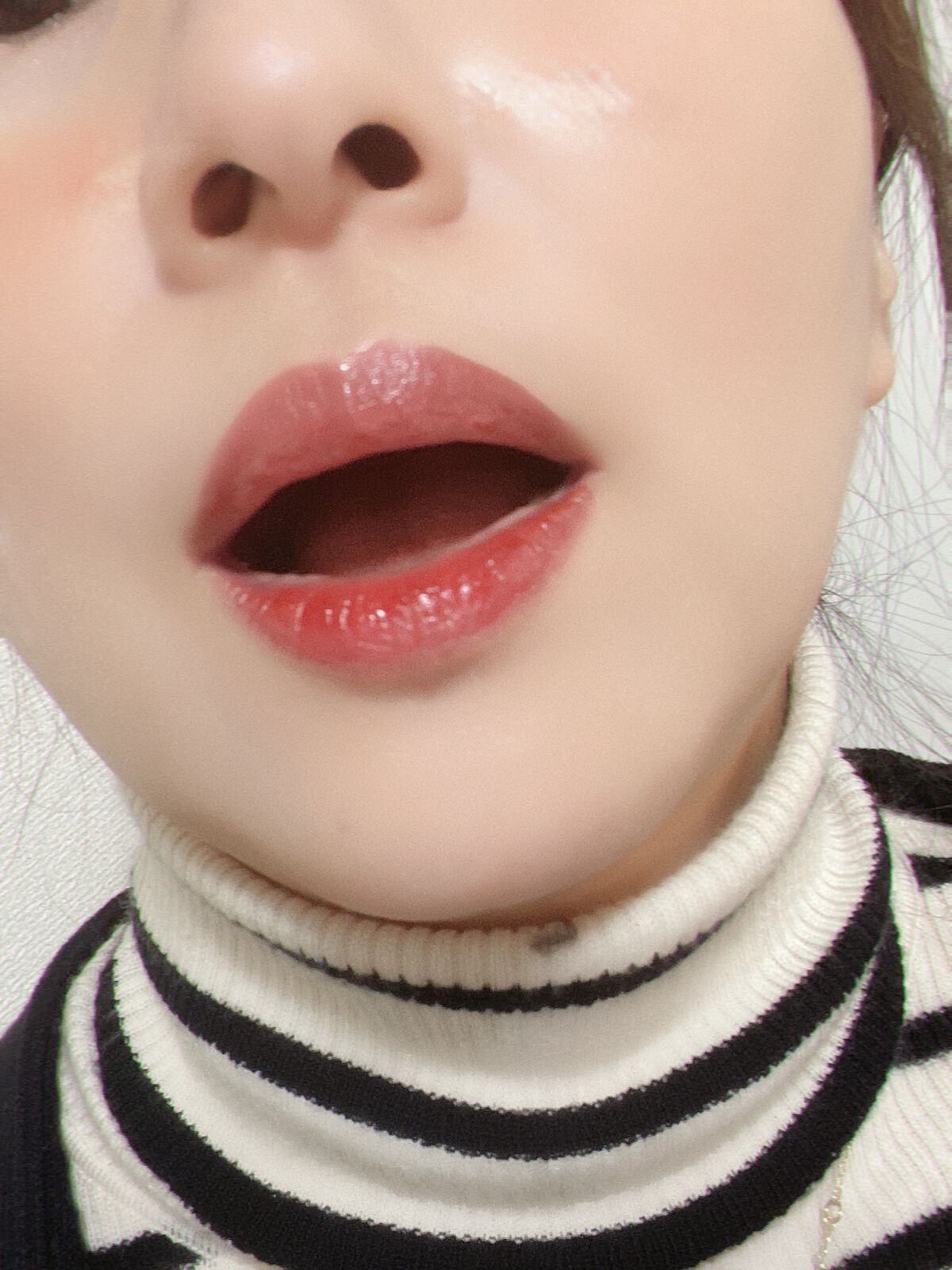 ICE CUBE GLOSSY KJ4#小豆リュウガン/kakashow/リップグロスを使ったクチコミ（2枚目）