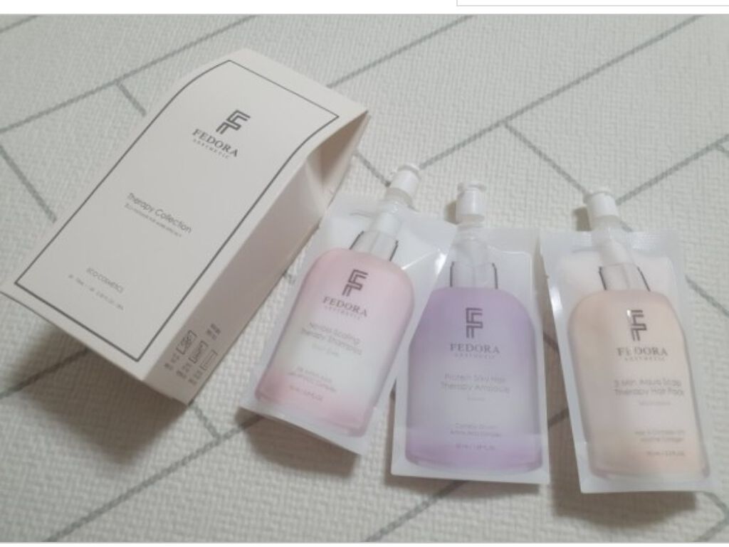 プロテイン シルキー ヘア セラピー アンプル/FEDORA AESTHETIC/スペシャルヘアケアを使ったクチコミ(1枚目)