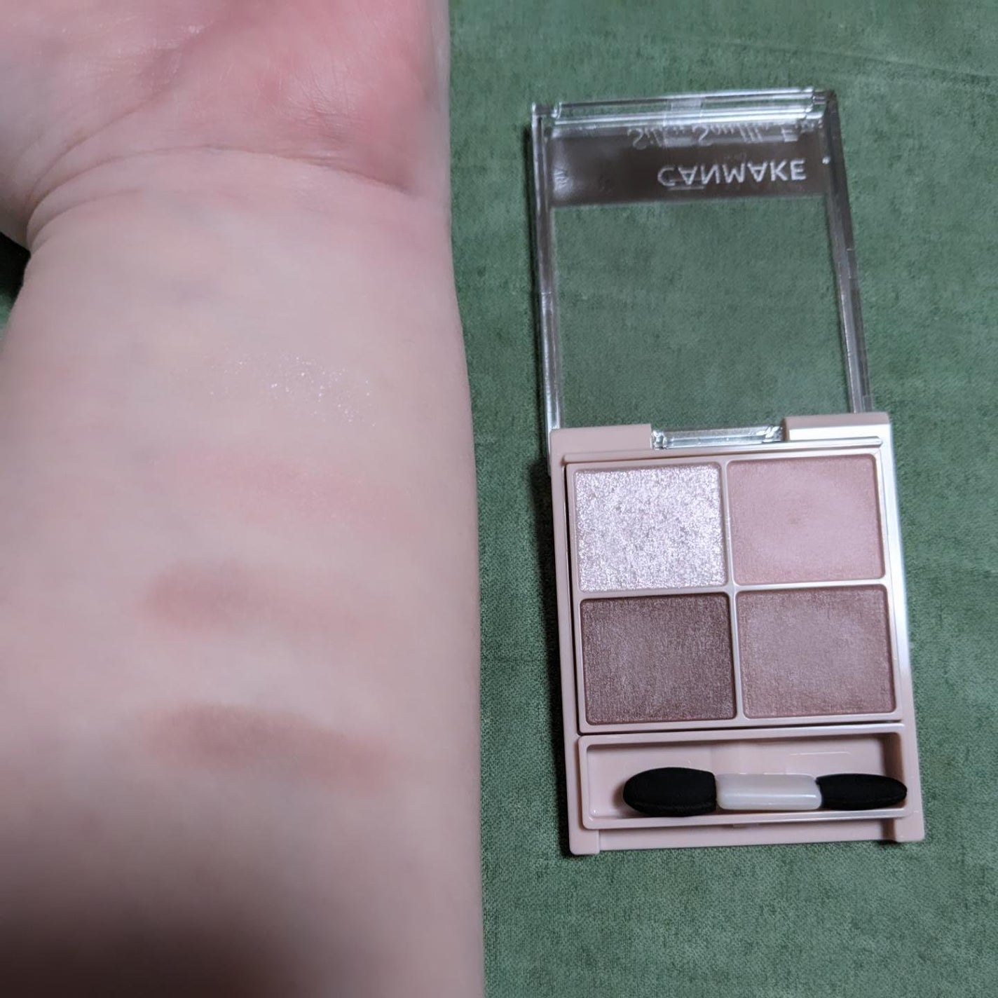 シルキースフレアイズ(マットタイプ)/キャンメイク/アイシャドウパレットを使ったクチコミ(3枚目)