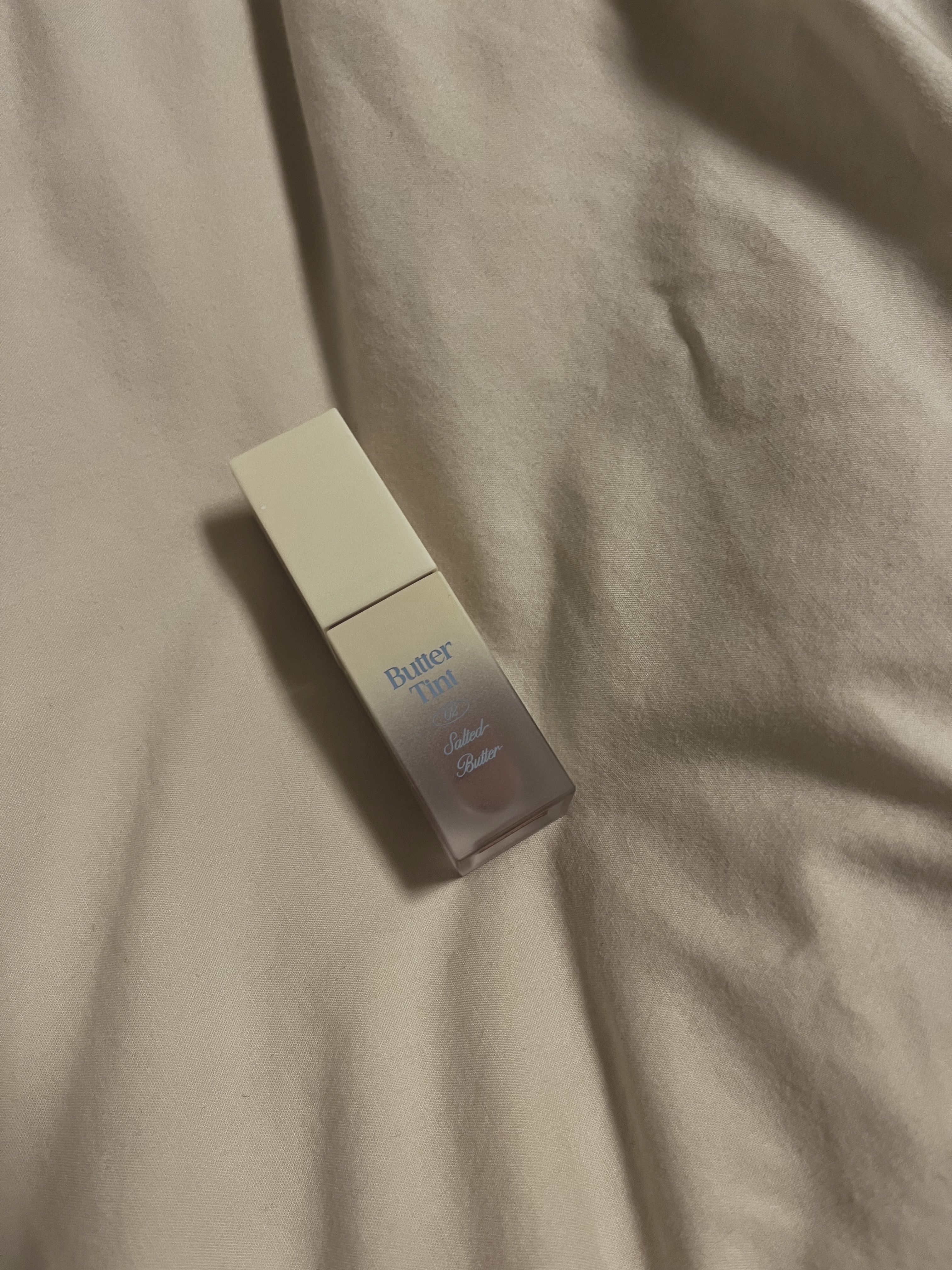 クリームドゥバターティント 02 ソルテッドバター/dasique/リップティントを使ったクチコミ（2枚目）