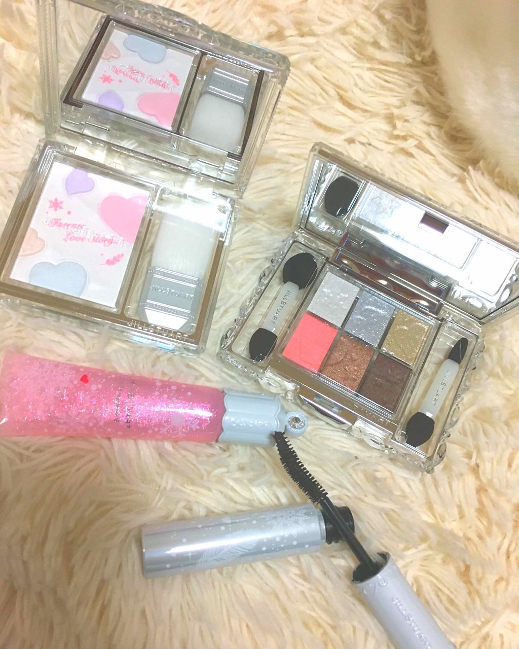 ホワイトラブストーリー コレクション (クリスマスコフレ 2018) スノーイーラブドロップ アイズ/JILL STUART/メイクアップキットを使ったクチコミ（3枚目）