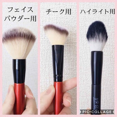 UR GLAM　FACE BRUSH/U R GLAM/メイクブラシを使ったクチコミ（2枚目）