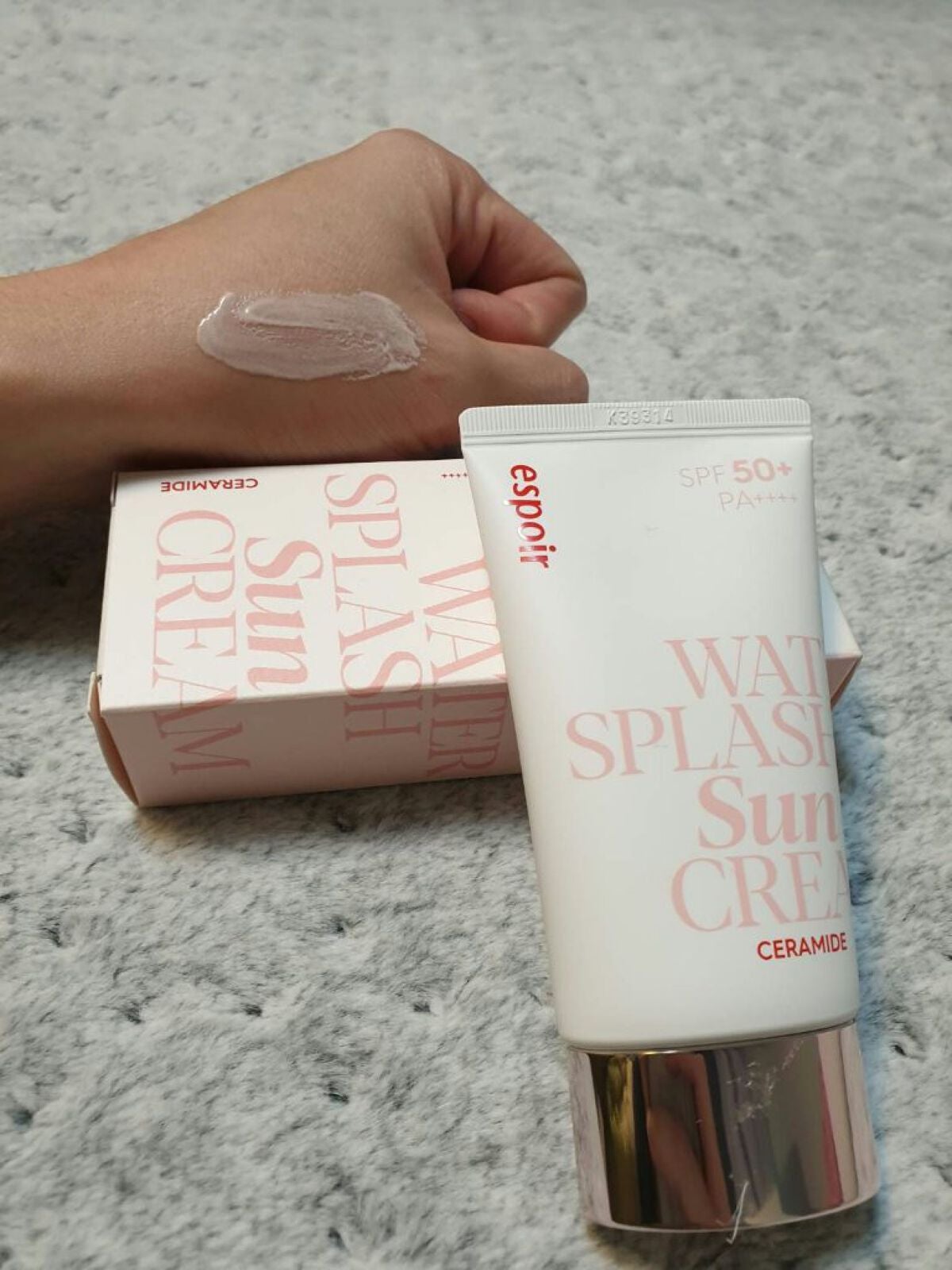 ウォータースプラッシュサンクリーム セラミド/espoir/日焼け止めクリームを使ったクチコミ(2枚目)