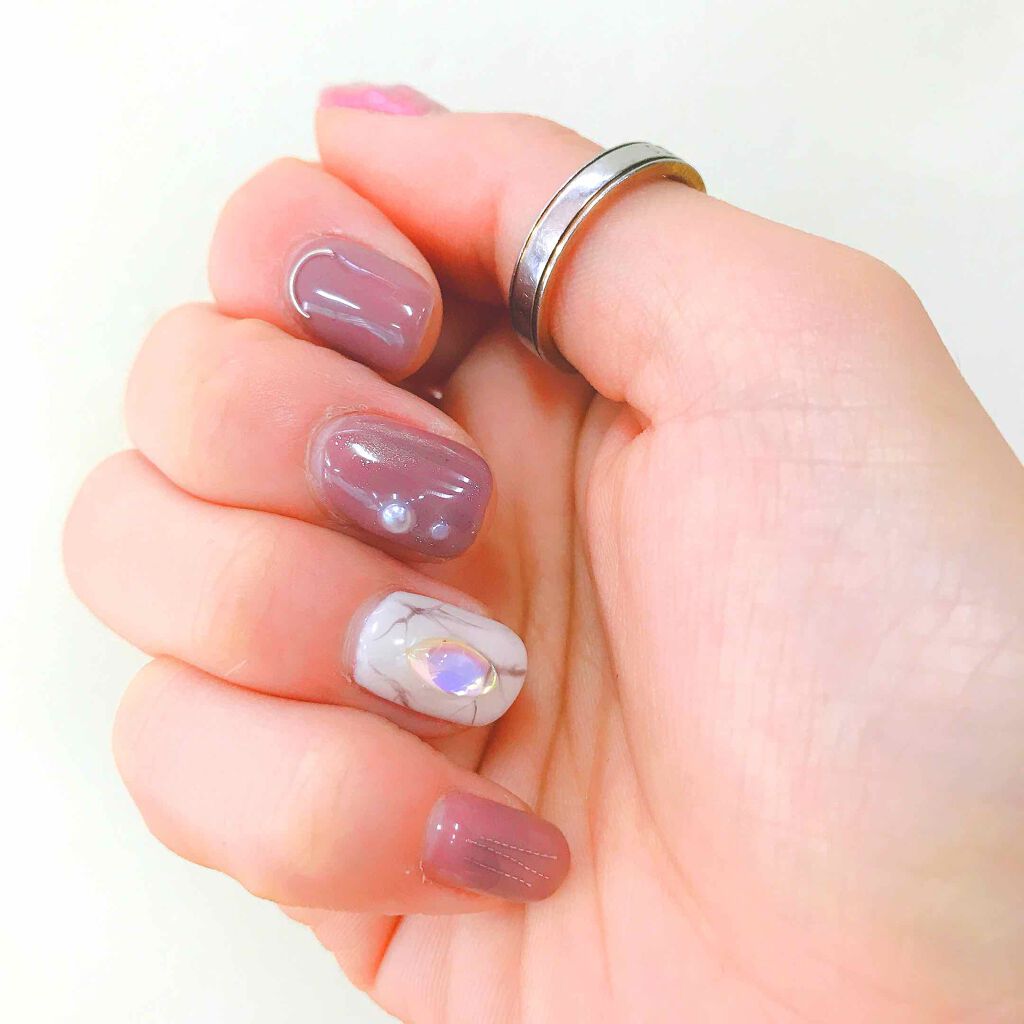 フェアリーダストパウダーオーロラピーコック/キャンドゥ/ネイルシールを使ったクチコミ（3枚目）