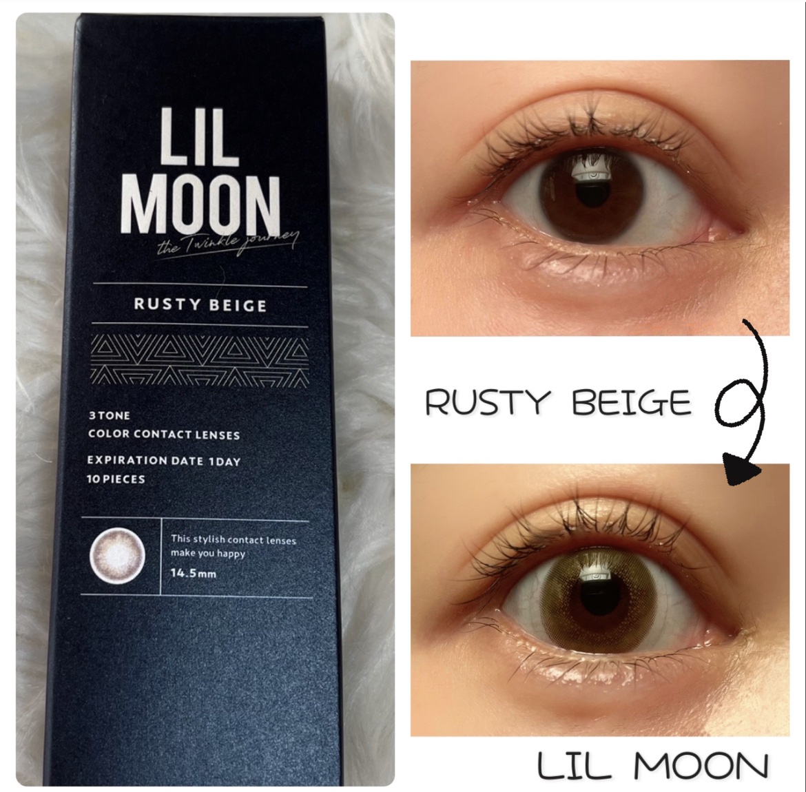 LIL MOON 1day/LILMOON/ワンデー（１DAY）カラコンを使ったクチコミ（3枚目）