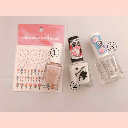 しずくネイルシール/キャンドゥ/ネイルシールを使ったクチコミ(2枚目)