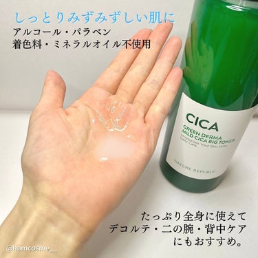 グリーン ダーマCICAビックトナー/ネイチャーリパブリック/化粧水を使ったクチコミ（4枚目）