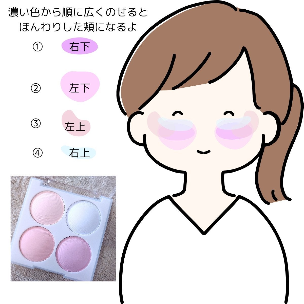 ブレンディングムードチーク/dasique/パウダーチークを使ったクチコミ(3枚目)