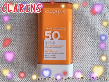 CLARINS インビジブル サンケア スティック SPF 50のクチコミ「【CLARINS】楽ちん🥰日焼け対策☀️🕶
✼••┈┈••✼••┈┈••✼••┈┈••✼••┈.....」（1枚目）