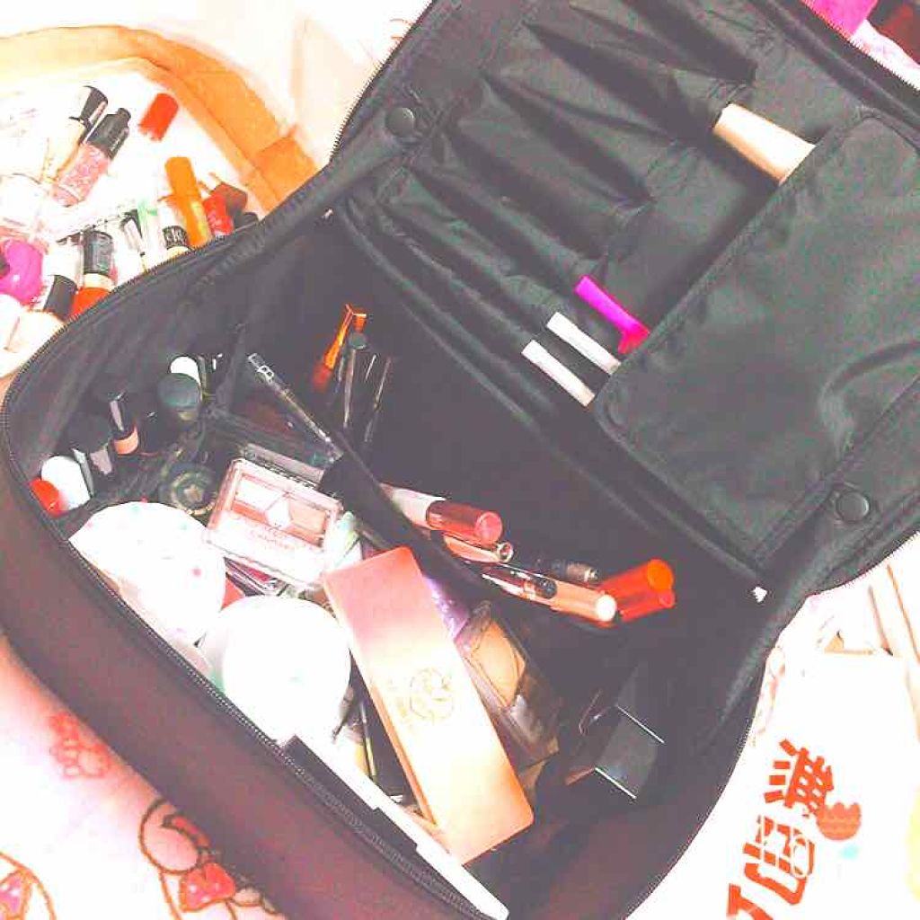 ナイロンメイクボックス・L/無印良品/化粧ポーチを使ったクチコミ(2枚目)