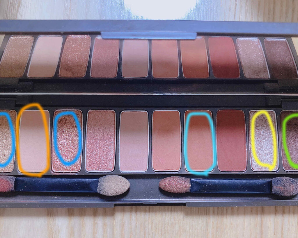 プレイカラー アイシャドウ/ETUDE/アイシャドウパレットを使ったクチコミ（2枚目）