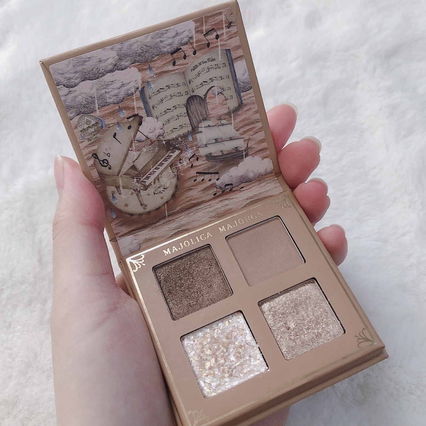 シャドーフラッシュ  BR202 キャメルブラウン (雨粒リズム) /MAJOLICA MAJORCA/アイシャドウパレットを使ったクチコミ（2枚目）