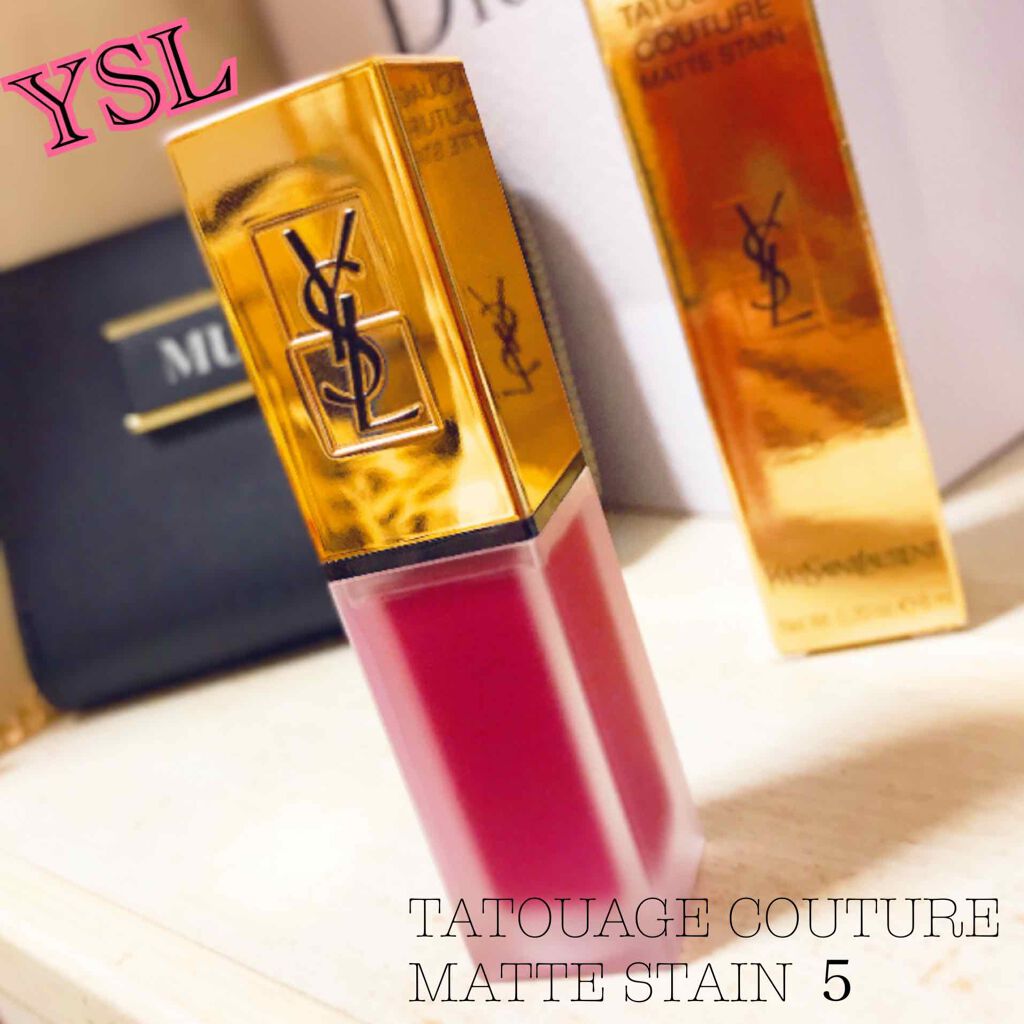 タトワージュ クチュール マット ステイン/YVES SAINT LAURENT BEAUTE/口紅を使ったクチコミ(1枚目)