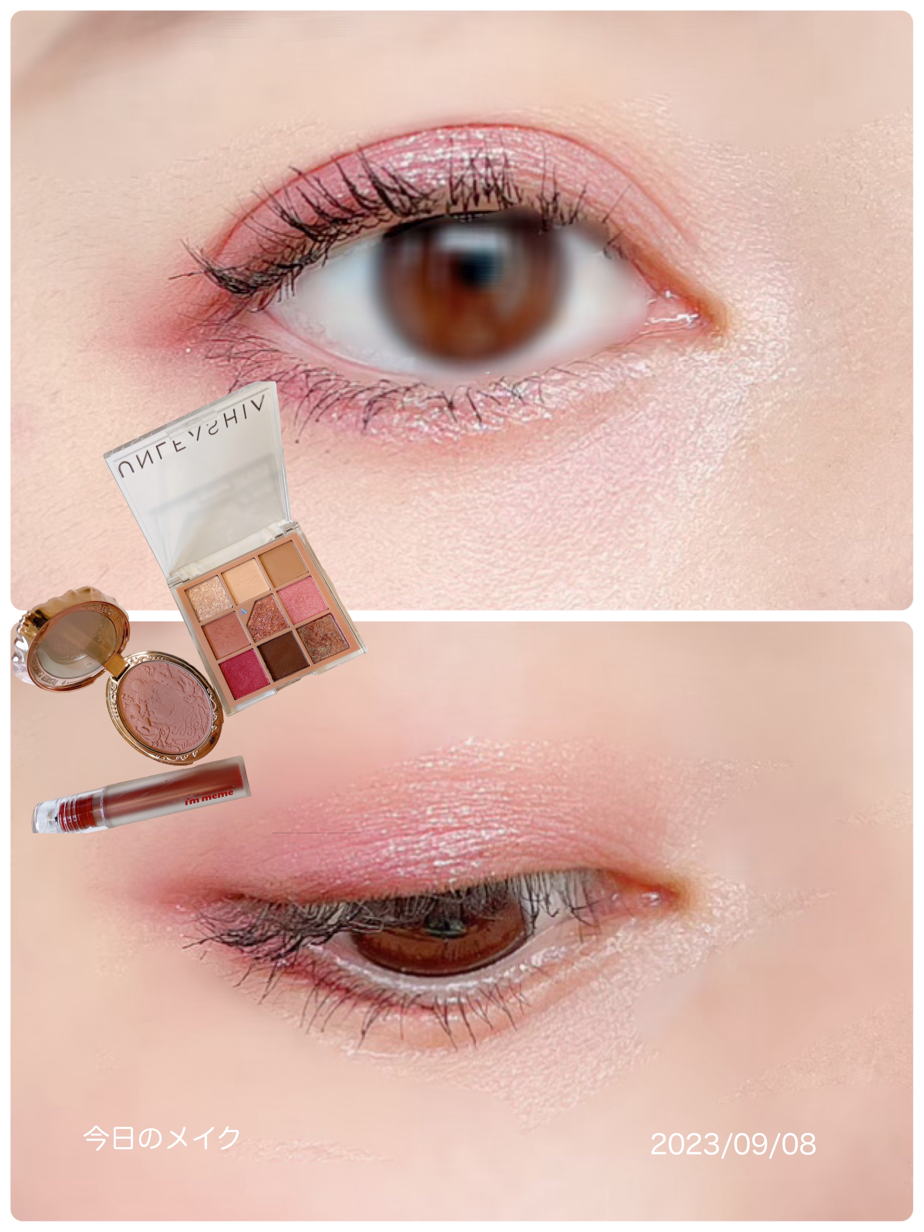 グリッターペディアアイパレット/unleashia/アイシャドウパレットを使ったクチコミ（1枚目）