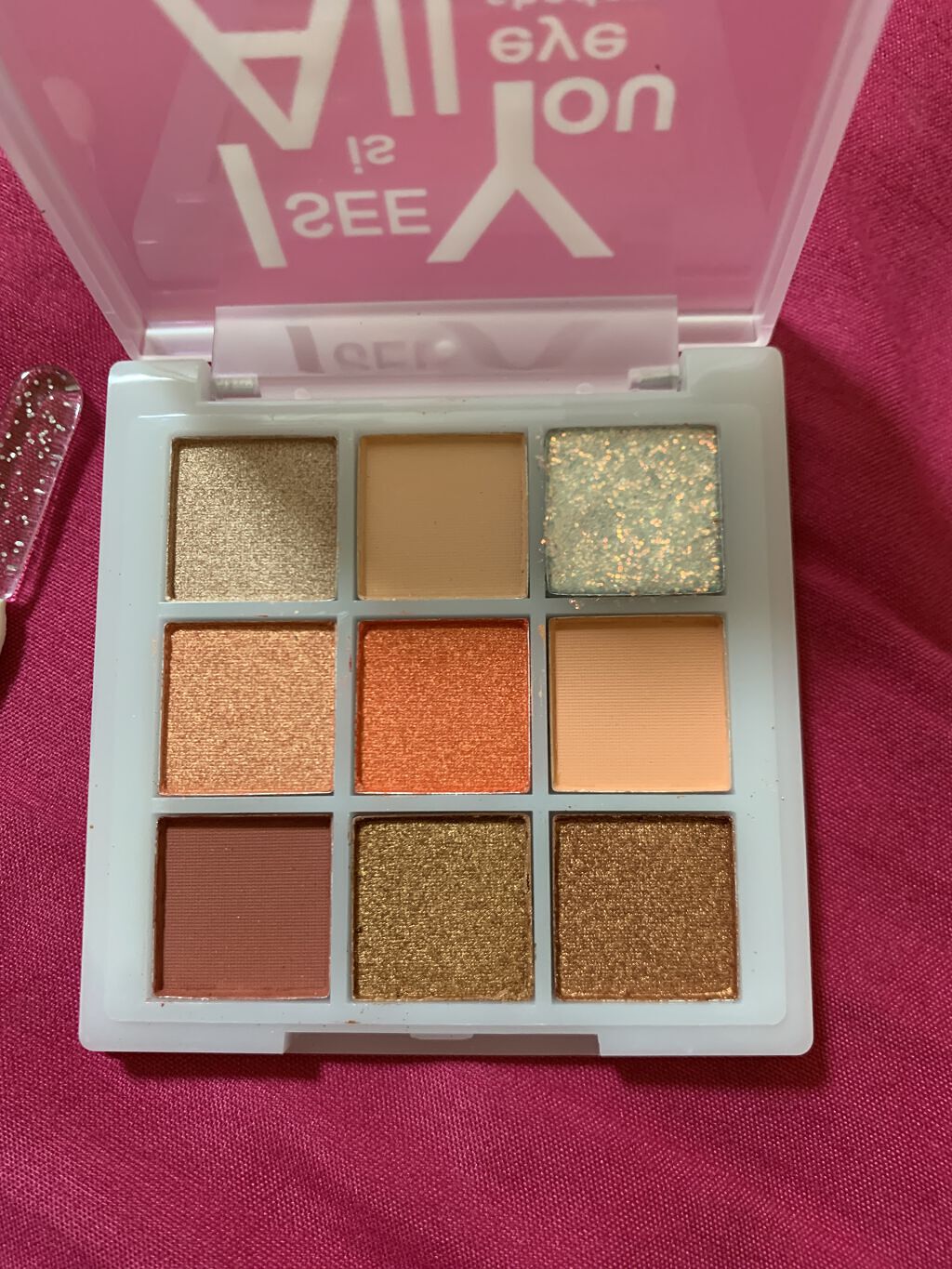 Crystal Diamond Eye Shadow/Lameila/アイシャドウパレットを使ったクチコミ（2枚目）