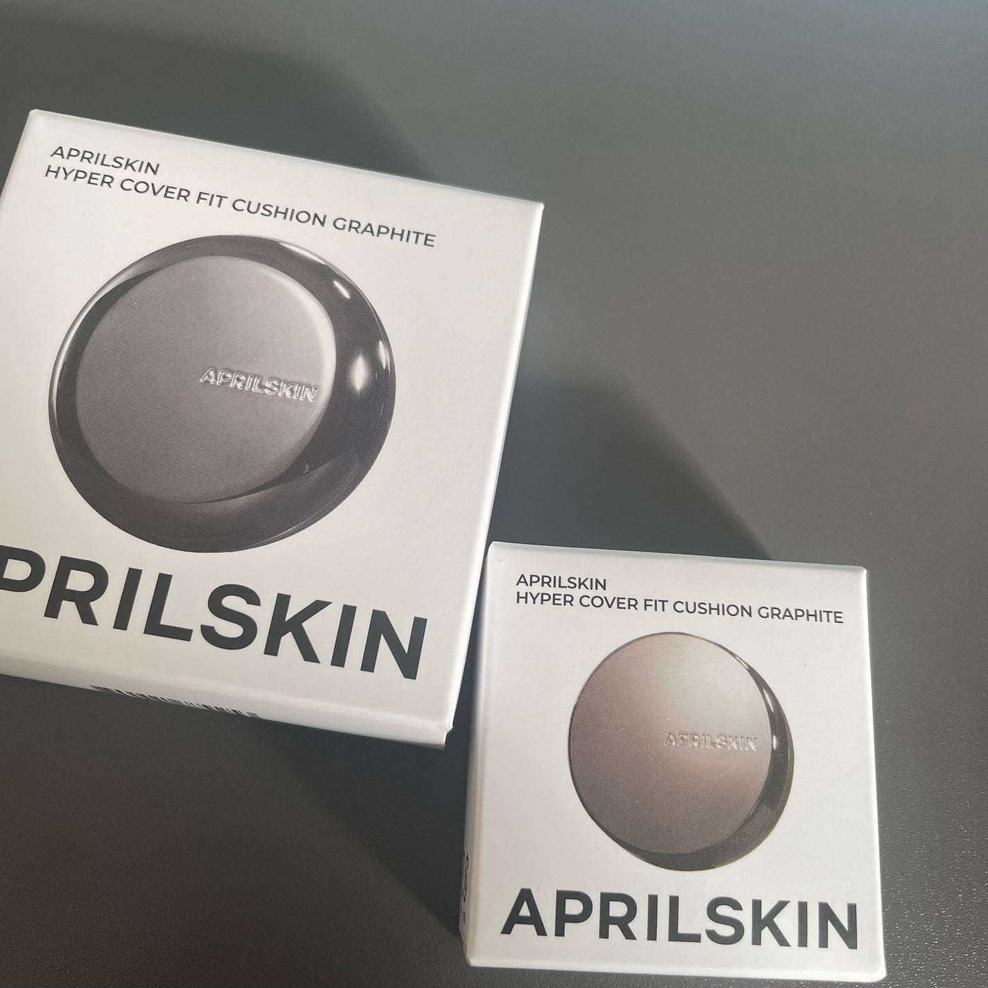 ハイパーカバーフィットクッション グラファイト/APRILSKIN/クッションファンデーションを使ったクチコミ(1枚目)