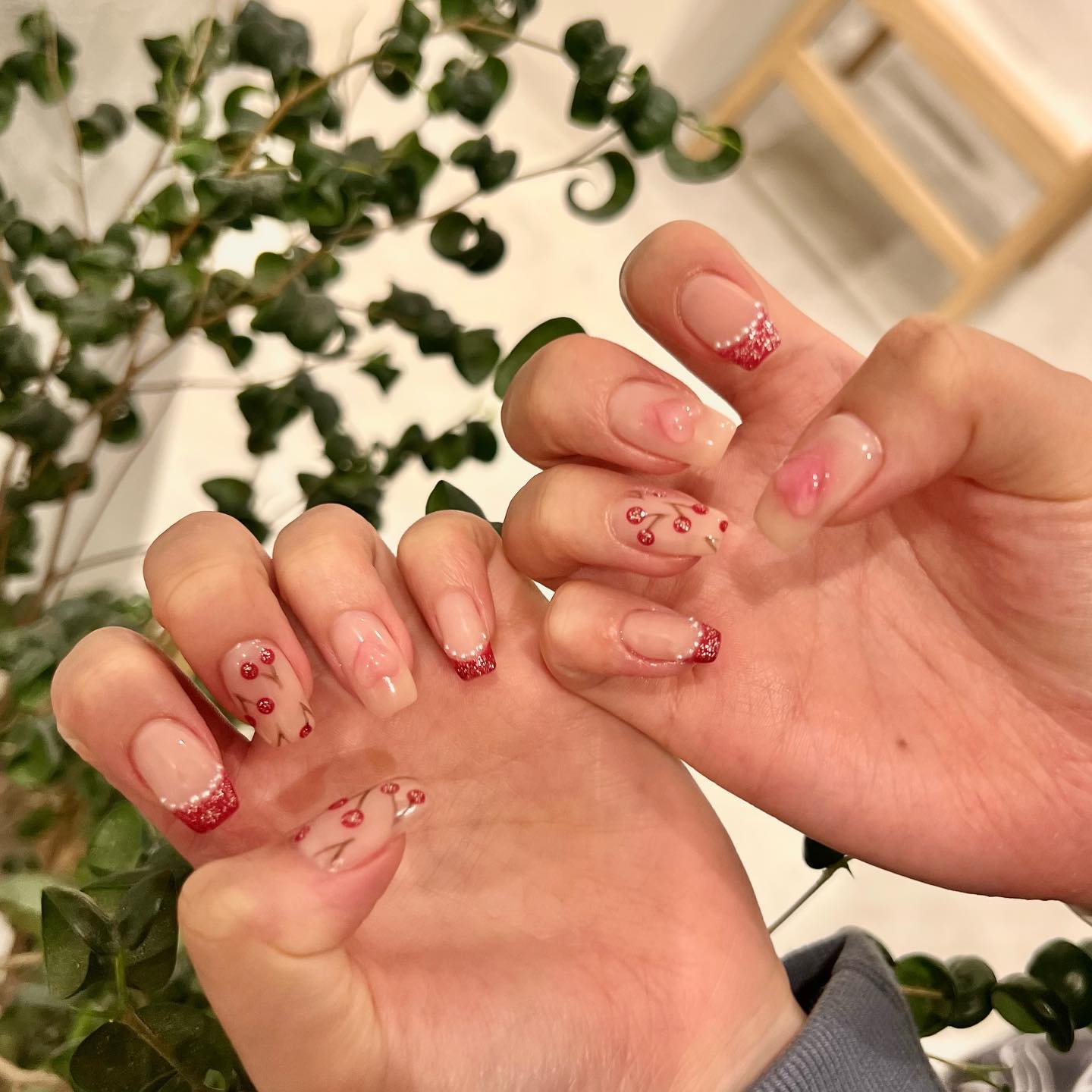 #さくらんぼネイル,#ジェルネイル,#ネイルのネイルデザイン