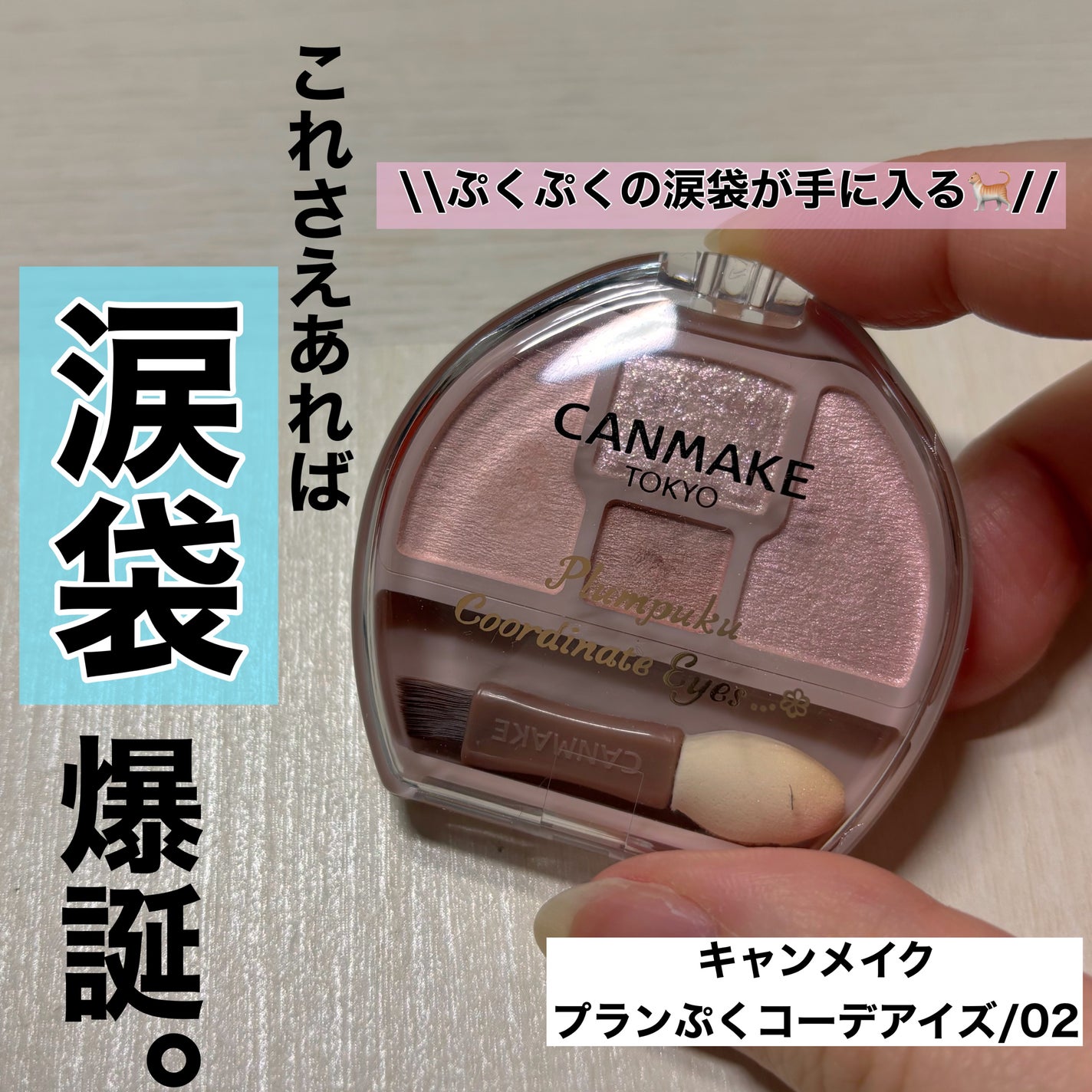 プランぷくコーデアイズ/キャンメイク/パウダーアイシャドウを使ったクチコミ(1枚目)