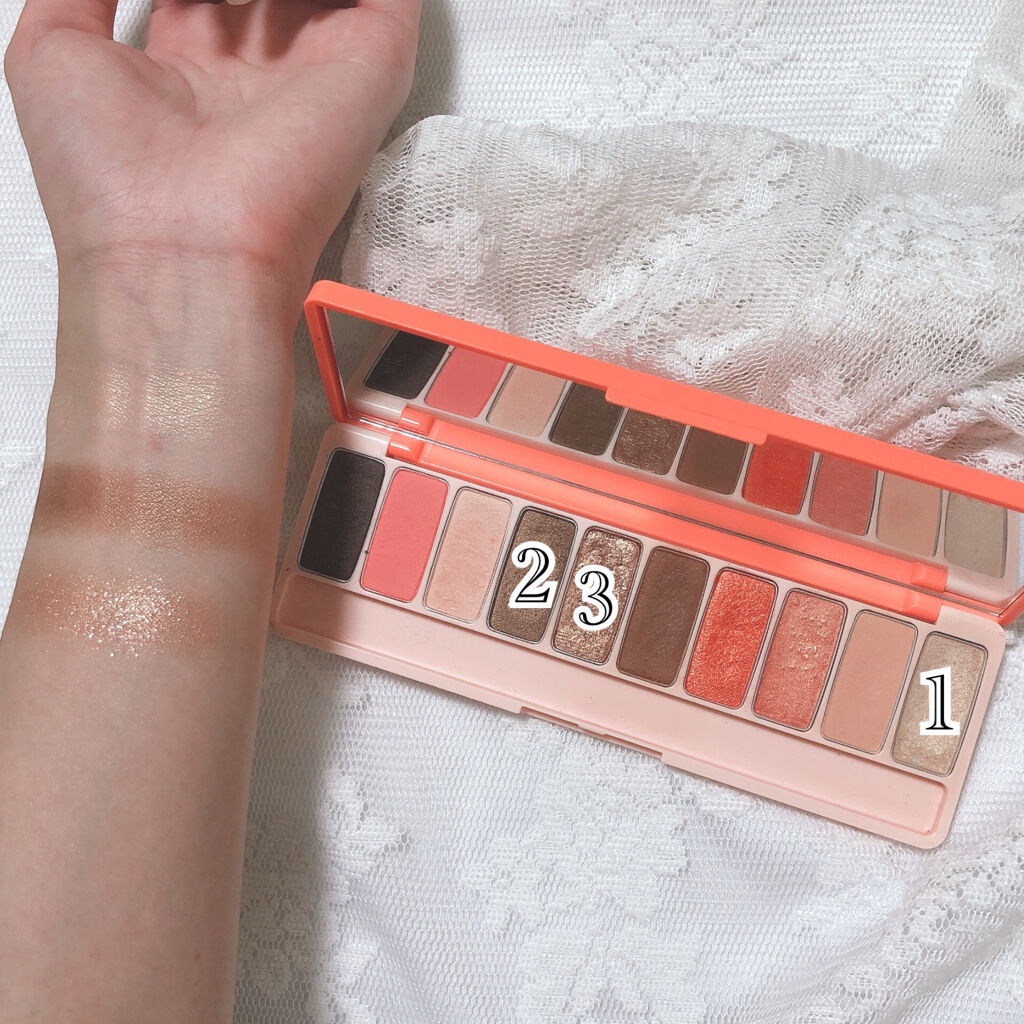 プレイカラー アイシャドウ ジュースバー【生産終了】/ETUDE/アイシャドウパレットを使ったクチコミ（2枚目）