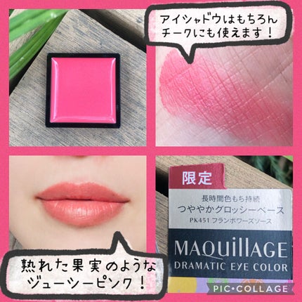 ドラマティックアイカラー (パウダー)/(クリーム)/マキアージュ/アイシャドウパレットを使ったクチコミ(2枚目)