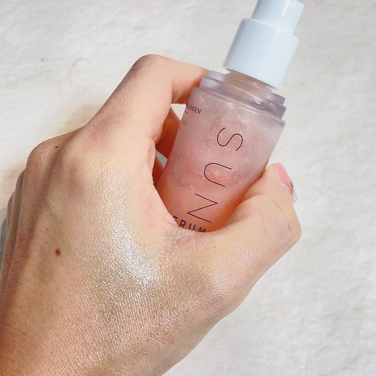 ハリケアコラーゲンサンセラム/VELY VELY/日焼け止めジェルを使ったクチコミ(4枚目)