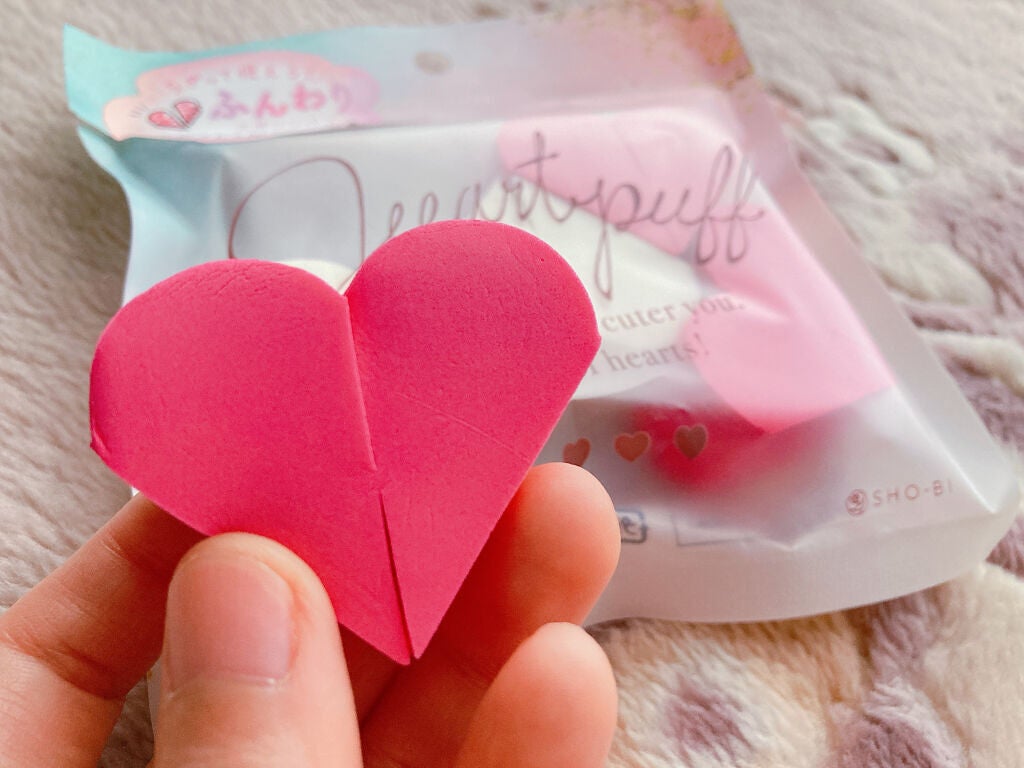 ハートパフ/ドン・キホーテ/パフ・スポンジを使ったクチコミ(4枚目)