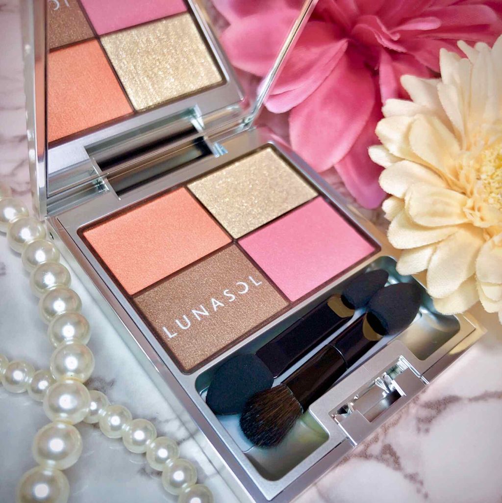 コントラスティングカラーアイズ/LUNASOL/アイシャドウパレットを使ったクチコミ(2枚目)