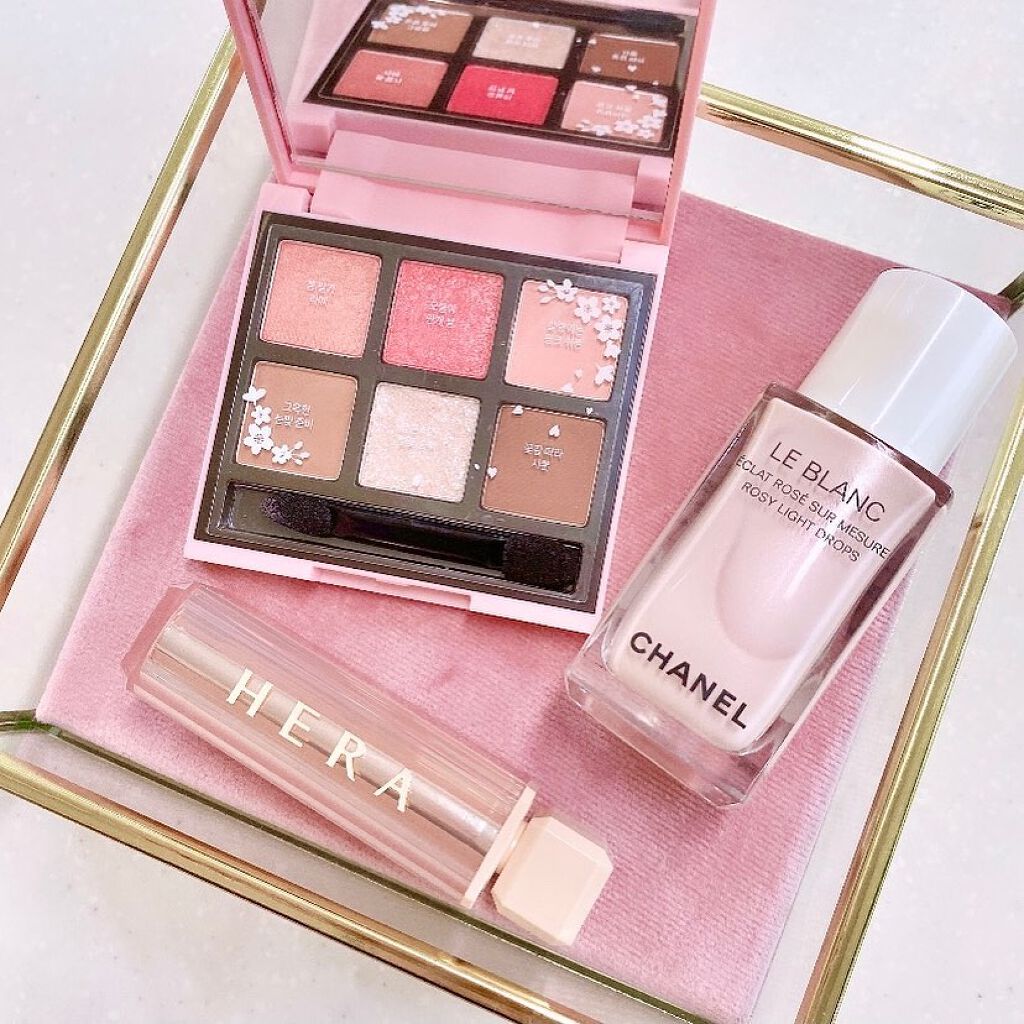 ル ブラン ロージー ドロップス/CHANEL/リキッドハイライトを使ったクチコミ（1枚目）