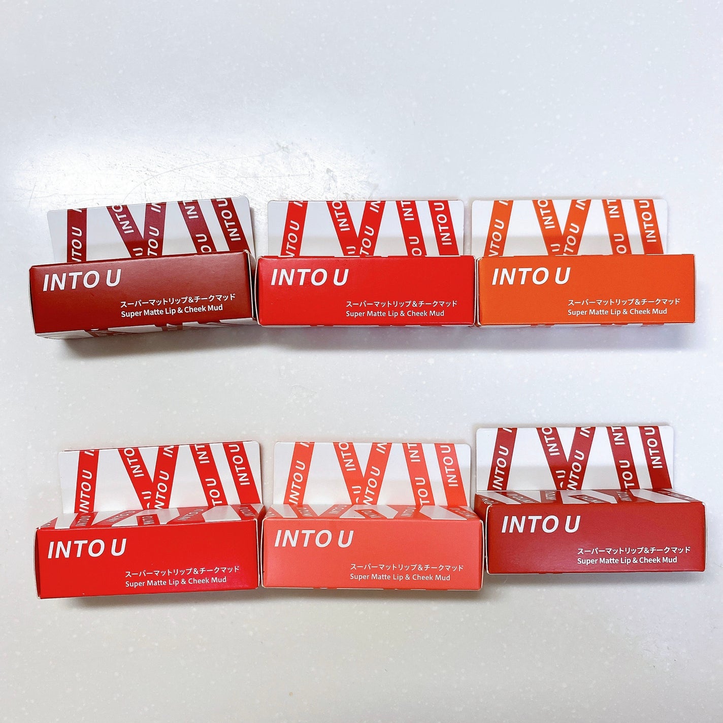 スーパーマットリップ&チークマッド/INTO U/口紅を使ったクチコミ(1枚目)