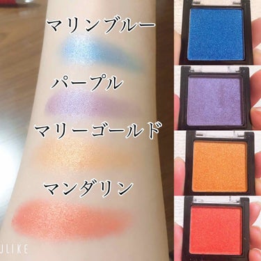 UR GLAM　POWDER EYESHADOW マリンブルー/U R GLAM/シングルアイシャドウを使ったクチコミ（3枚目）