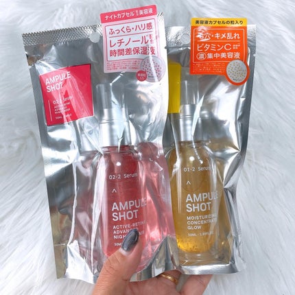 モイスチャーライジング コンセントレートグロウ セラム/AMPULE SHOT/美容液を使ったクチコミ(7枚目)