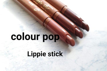 ColourPop Lippie Stixのクチコミ「colour pop
Lippie stick
🦒シリーズのリッピーです。
やはり攻めたブラウ.....」（1枚目）