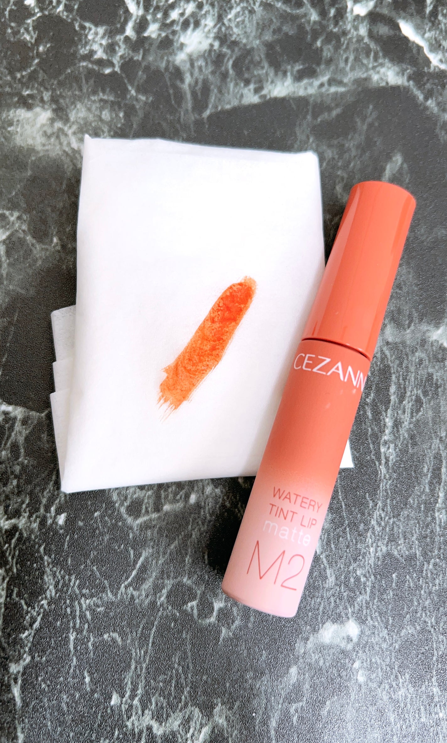 ウォータリーティントリップ マット/CEZANNE/リップティントを使ったクチコミ(1枚目)