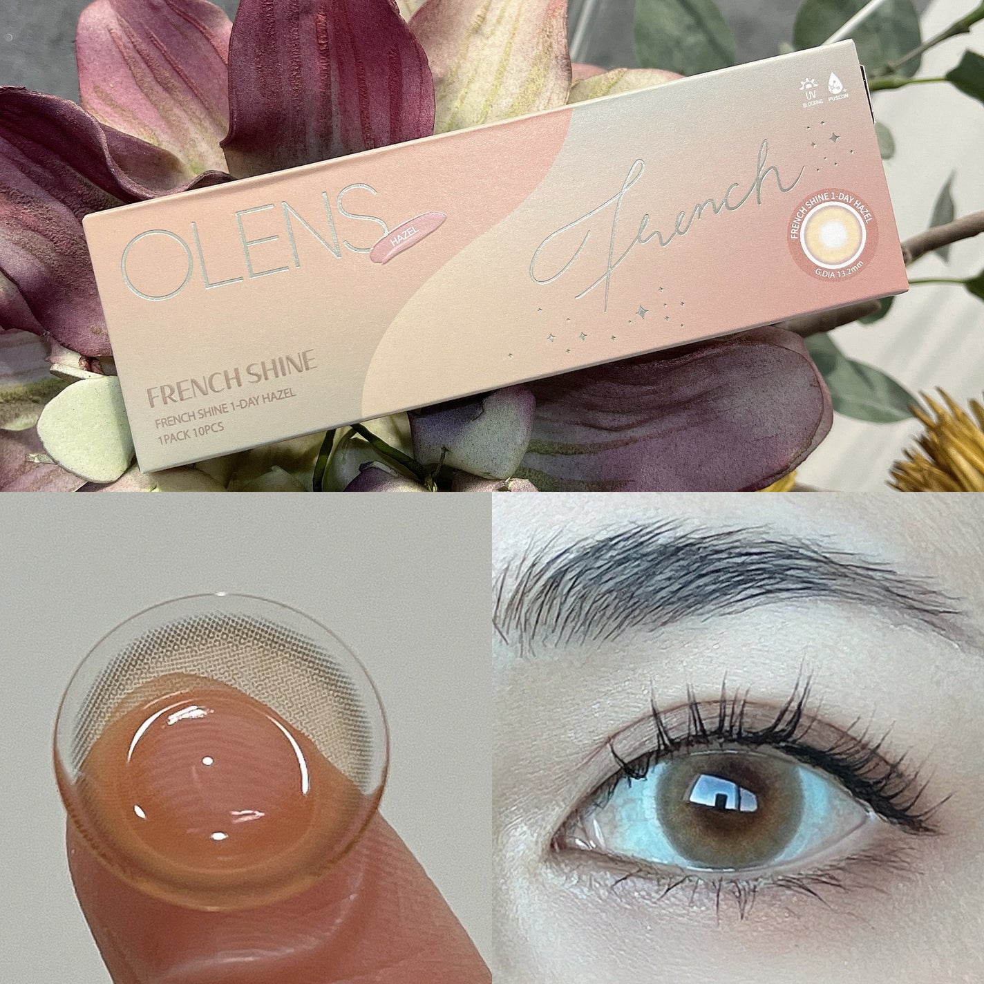 FrenchShine1day/OLENS/ワンデー(1DAY)カラコンを使ったクチコミ(2枚目)
