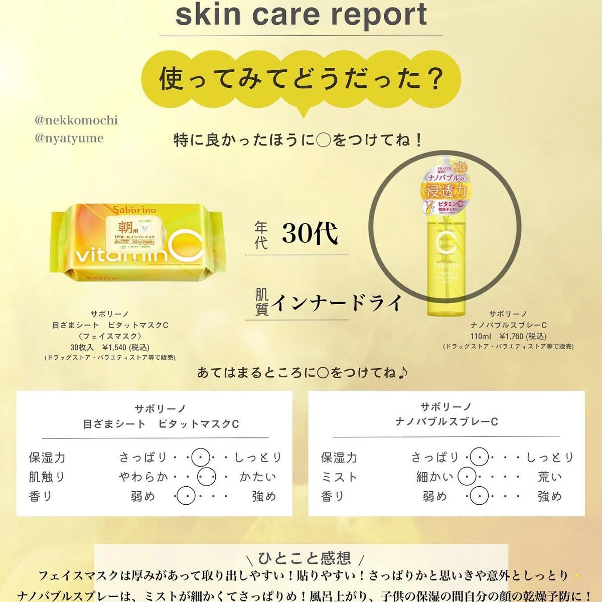 目ざまシート ビタットC/サボリーノ/シートマスク・パックを使ったクチコミ(1枚目)