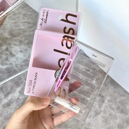 ミッシュブルーミン アイラッシュ インフィニティライン NO.504 Aタイプエクステブラック(上まつげ)/ミッシュブルーミン/つけまつげの画像