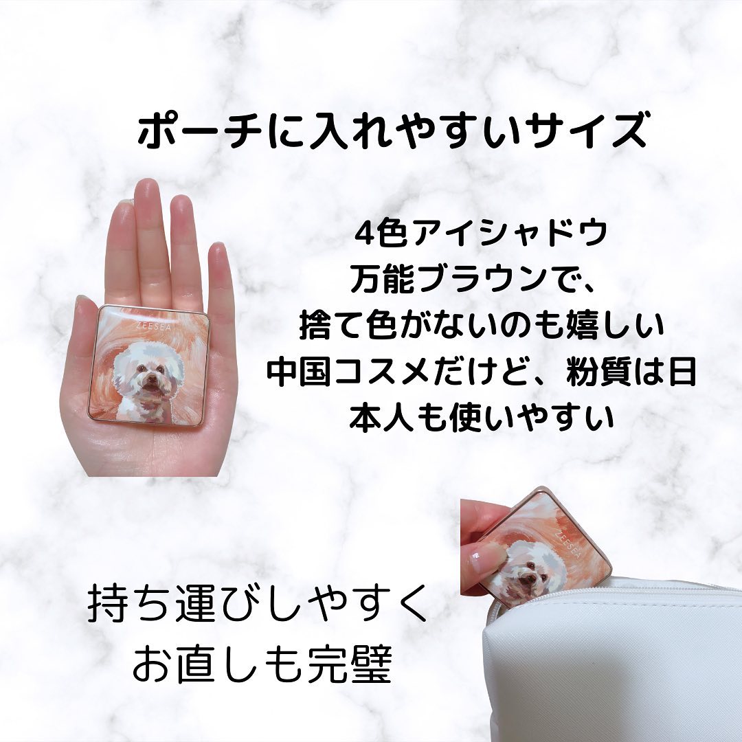 アニマルアイシャドウ(4シェード)/ZEESEA/アイシャドウパレットを使ったクチコミ（3枚目）