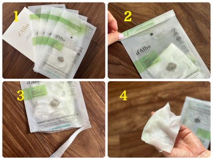 ホワイトトリュフダブルマスクパック(鎮静/保湿) /ダルバ/シートマスク・パックを使ったクチコミ(2枚目)