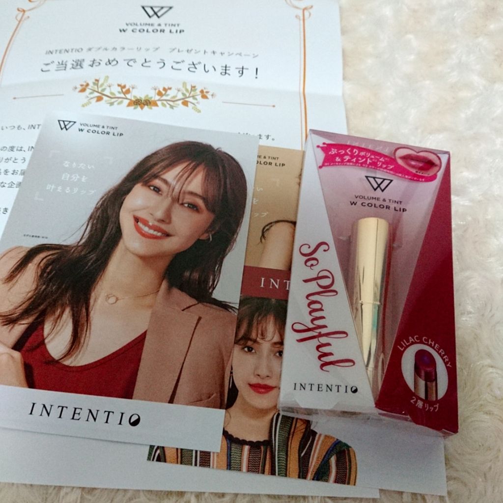 ダブルカラーリップW/INTENTIO/口紅を使ったクチコミ(3枚目)