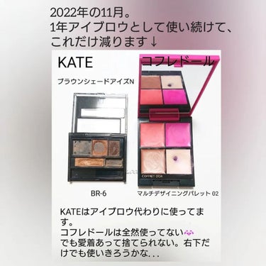 ブラウンシェードアイズ/KATE/アイシャドウパレットを使ったクチコミ（5枚目）