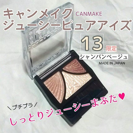 ジューシーピュアアイズ/キャンメイク/アイシャドウパレットを使ったクチコミ(1枚目)