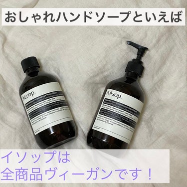 Aesopは全商品ヴィーガンって知ってた？
🐈‍⬛aesopskincare 

おしゃれハンドソープと言えばこれ！
アンドラム アロマティック ハンドウォッシュ
500ml ¥4,730

マンダリン