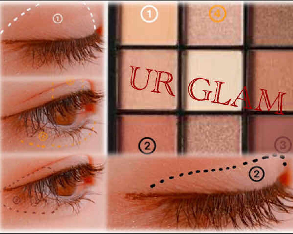 UR GLAM　BLOOMING EYE COLOR PALETTE/U R GLAM/アイシャドウパレットを使ったクチコミ（3枚目）